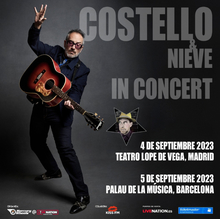 Elvis Costello live.