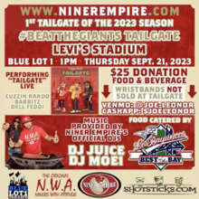 49ers Rush Road Trip Tailgate – Levi's Stadium Blue Lot 1 (12/4