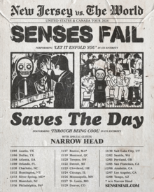 Senses Fail Concert Tickets - 2024 Tour Dates.