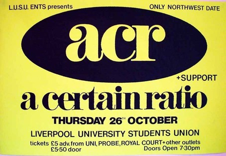 26 Oct 1989, University, Liverpool - ACR Gigography