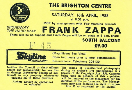 Frank Zappa Concert Tickets - 2026 Tour Dates