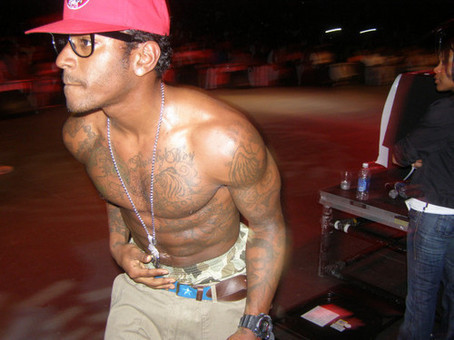 Lloyd at Waka Flocka Flame at Chene Park Amphitheater (11 Jun 11) with Big Sean, John Brown, Lloyd, Jeremiah, and Travis Porter