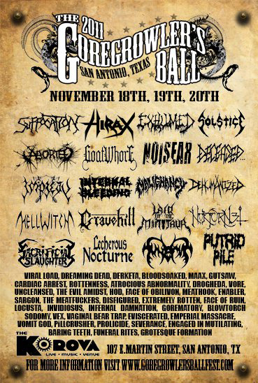 Meathook — THE GOREGROWLER’S BALL 5 2011, 2011-11-18