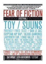 Fear Of Fiction Festival 2012