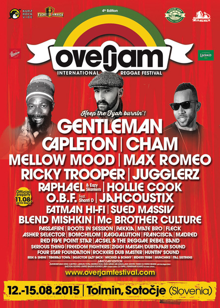 Overjam Reggae Festival 2015 Tolmin Line-up, Photos & Videos Aug 2015 ...