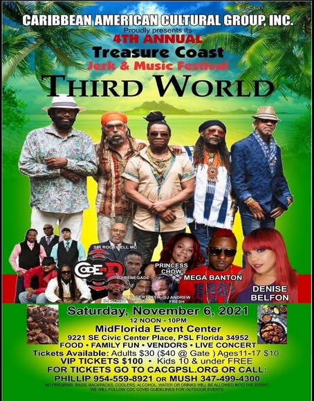 4th Annual Caribbean Food & Music Festival 2022 Port St. Lucie Line-up ...