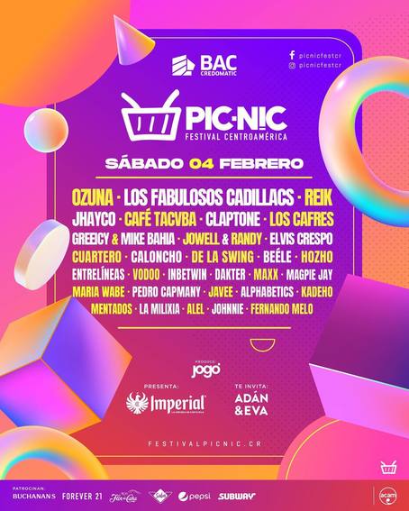 Picnic Festival Costa Rica 2023 Heredia Line-up, Tickets & Dates Feb ...