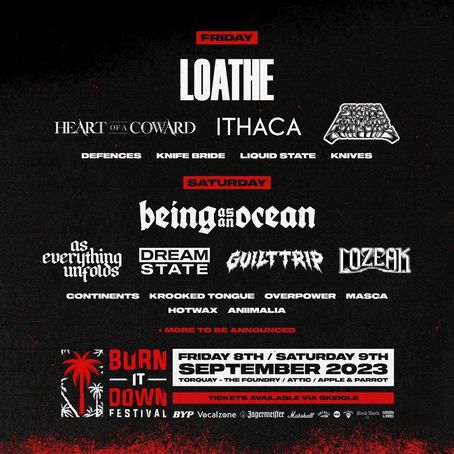 Burn It Down Festival 2023 Torquay Line-up, Tickets & Dates Sep 2023 –  Songkick