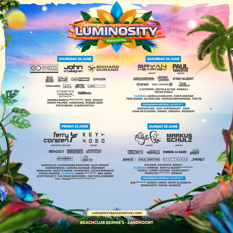 Luminosity Beach Festival 2023 Zandvoort Line-up, Tickets & Dates Jun 2023  – Songkick