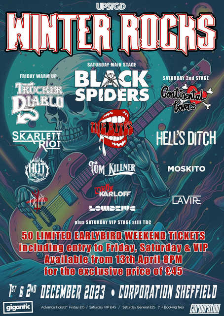 Winter Rocks Festival 2023 Sheffield Line-up, Tickets & Dates Dec 2023 –  Songkick