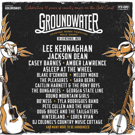 Groundwater Country Music Festival 2023 Gold Coast Line-up, Tickets ...