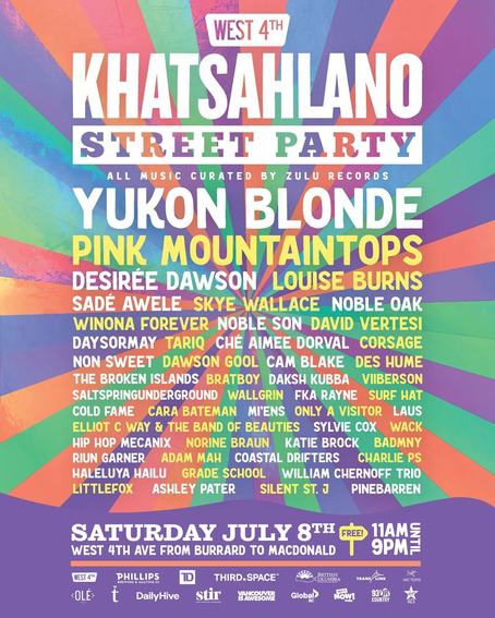 Khatsahlano Festival 2023 Vancouver Line-up, Tickets & Dates Jul 2023 ...