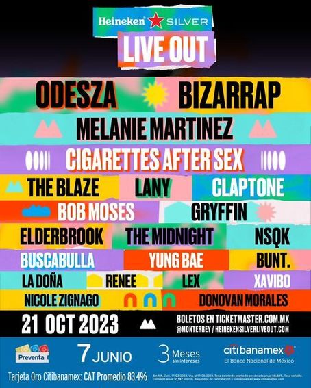 Heineken Silver Live Out 2023 Monterrey Line-up, Tickets & Dates Oct ...