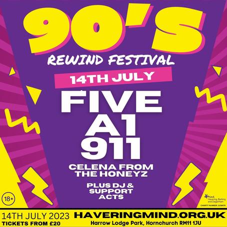 90s Rewind Festival 2023 Hornchurch Line-up, Tickets & Dates Jul 2023 ...