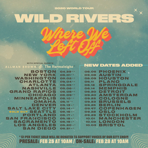wild rivers tour setlist