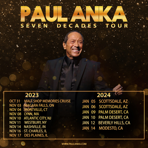 Paul Anka Tickets Tour Dates Concerts 22 21 Songkick